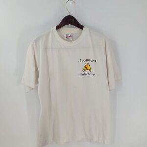 Vtg‎ 90's San Diego Cotton Teee Sea Land Enterprise Graphic T-Shirt White Size L